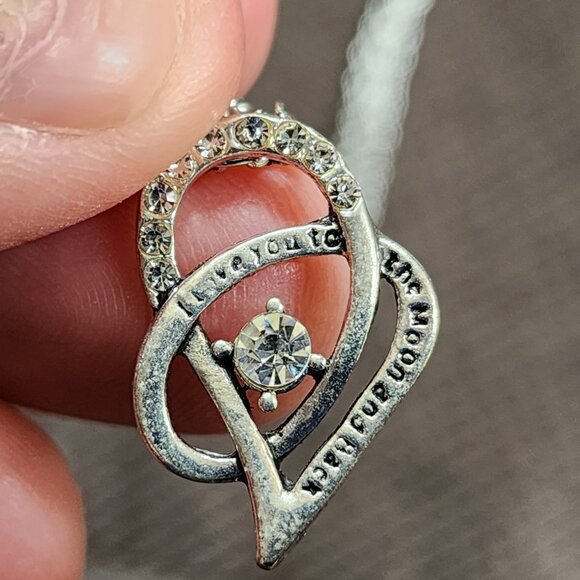 Amazon "I Love You To The Moon And Back" Pendant Necklace - Picture 15 of 16